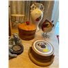 Image 3 : Assorted Lot Of Inside Home Decor - Handcrafted Wood Art, Candle Holders, Coasters & More