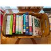 Image 2 : Hand Crafted Solid Wood Decorative Book Bin - Comes With All Books 21Lx14Dx10H