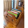 Image 3 : Hand Crafted Solid Wood Decorative Book Bin - Comes With All Books 21Lx14Dx10H