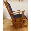 Image 2 : Hand Crafted Wooden Rocking Chair 24Lx31Dx38H