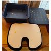 Image 2 : Foot Stool/Storage Container & Infinity Seat Cushion (Brand New)