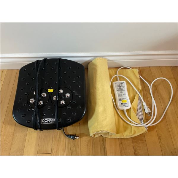 DJ O Globel Heating Pad & Conair Foot Massager