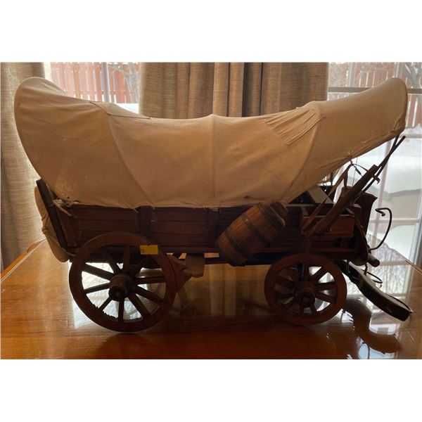 Vintage Hand Crafted Wooden Chuckwagon 21Lx14H