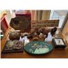 Image 1 : Assorted Collection Of Home Decor - Figurines, Wall Art, Clock & More