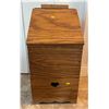 Image 1 : Solid Wood Potato & Onion Storage Box 13Lx13Dx27H