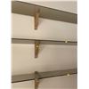 Image 2 : Set Of 3 Glass Floating Shelves 60Lx8Dx7H