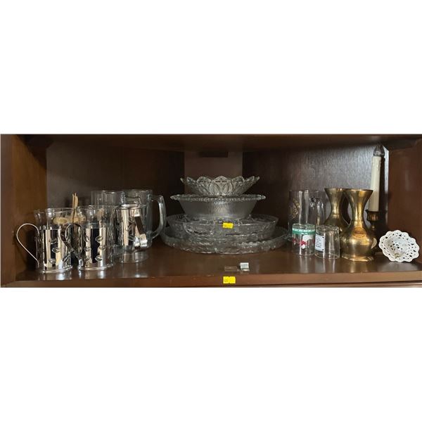 Assorted Collection Of Crystal, Glassware, Serving Trays, Goblets & More