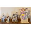 Image 3 : Handcrafted Wooden Shelf With Ceramic & Porcelain Figurines With Quilt Wall Art