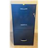 Image 1 : 3 Drawer Black Filing Cabinet With Keys 14.5Lx18Dx28H