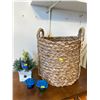 Image 1 : Weaved Basket With Handles & Bathroom Decor 14Lx14Dx16H