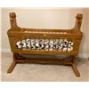 Image 1 : Handcrafted Solid Hardwood Rocking Crib 37Lx17.5Wx31H