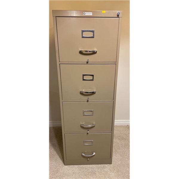 4 Drawer Filing Cabinet 18.5Lx24Dx53H