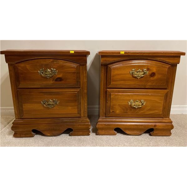 Matching Set Of 2 Nightstands 20Lx14Dx22H