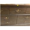 Image 2 : Wooden 7 Drawer Dresser With Vanity Mirror 48Lx16Dx30H