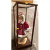 Image 1 : Vintage Collectible Christmas Doll In Display Case 9Lx11Dx22H