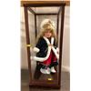 Image 1 : Collectible Christmas Doll In Display Case 9Lx11Dx22H