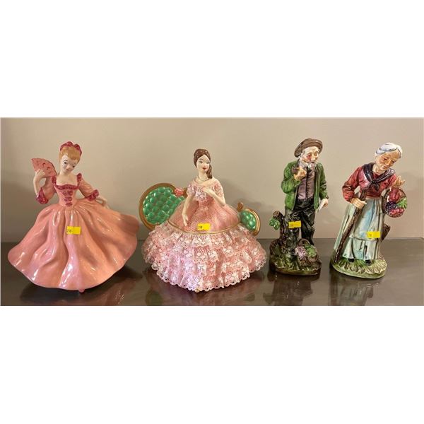 Assorted Collection Of Porcelain Figurines 11H