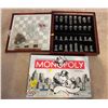 Image 1 : Brand New In Plastic Monopoly Game & Checkers/Chess Game