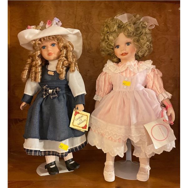 Assorted Collection Of Porcelain Dolls 17H