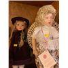 Image 2 : Assorted Collection Of Porcelain Dolls 18H & Wooden Doll Desk