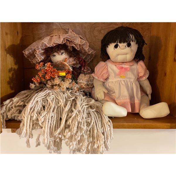 Assorted Collection Of Material Handmade Dolls 13H