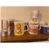 Image 2 : Wooden Shelf With Collectible Mugs 29Lx12Dx8H