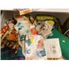 Image 2 : Assorted Sewing Supplies - Fabric, Needles, Yarn, Thread, Bin Of Fabric Scraps & More