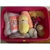 Image 2 : Assorted Collection Of New And Used Yarn - Comes With Rubbermaid Storage Container With Lid