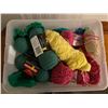 Image 2 : Assorted Collection Of New And Used Yarn - Comes Storage Container With Lid On Castor Wheels