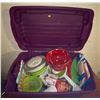 Image 1 : Assorted Collection Of Kitchen Items - Includes Rubbmaid Rough Neck Storage Container