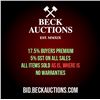 Image 1 : Beck Auctions Inc. Terms & Conditions