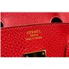 Image 7 : Hermes Red Leather Birkin 35cm Satchel Bag