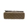 Image 4 : Chanel Dark Green Quilted Caviar Leather Jumbo Double Flap Shoulder Bag