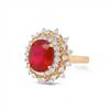 Image 1 : 3.37 ctw Ruby and 0.67 ctw Diamond 14K Yellow Gold Ring