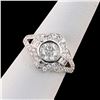 Image 3 : 0.96 ctw CENTER Diamond Platinum Ring (1.72 ctw Diamonds)