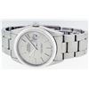 Image 7 : Rolex Mens Stainless Steel Quickset Gray Index White Gold Fluted Bezel Oyster Ba