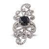 Image 1 : 3.16 ctw Black Diamond 18K White Gold Ring (5.28 ctw Diamonds)
