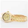 Image 4 : Rolex Ladies 18K Yellow Gold Champagne Diamond Dial President Wristwatch