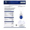 Image 4 : 6.44 ctw Tanzanite and 0.66 ctw Diamond Platinum Pendant