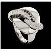 Image 4 : 0.51 ctw Diamond Ring - 14KT White Gold