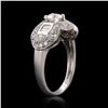 Image 3 : 0.53 ctw SI1 CLARITY CENTER Diamond Platinum Unity Ring (1.21 ctw Diamonds)