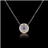 Image 1 : 0.95 ctw Diamond  Solitaire 14K Yellow Gold Pendant/Necklace
