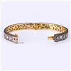 Image 2 : Vintage Indian Gold Topped Silver & Diamond Bangle