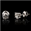 Image 1 : 1.38 ctw Diamond 14K White Gold Earrings