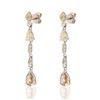 Image 2 : 2.80 ctw Diamond Platinum Earrings