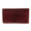 Image 1 : Cartier Maroon Leather Long Checkbook Wallet