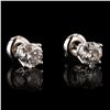 Image 2 : 1.38 ctw Diamond 14K White Gold Earrings