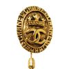 Image 3 : Chanel Gold-Plated Vintage CC Coin Medallion Brooch