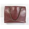 Image 2 : Chanel Dark Red Leather Vintage Bordeaux Tote Bag