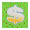 Image 1 : Dollar Sign (Green Bold) by Steve Kaufman (1960-2010)